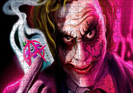 Cakapuzzle  Anarşist Kartı İle Joker Görseli Puzzle Yapboz MDF Ahşap