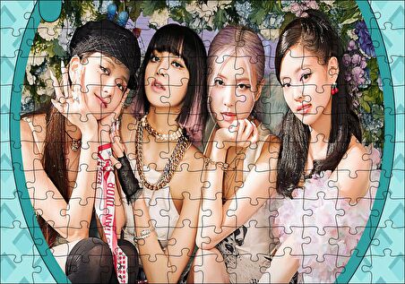Cakapuzzle  Blackpinkten Kızlar Görseli Puzzle Yapboz MDF Ahşap