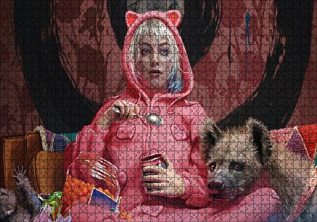 Cakapuzzle  Harley Quinn Ayrılık Gözyaşları Görseli Puzzle Yapboz MDF Ahşap