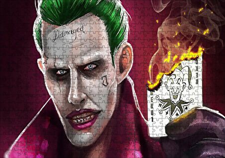 Cakapuzzle  Joker Ve Yanan Joker Kartı Görseli Puzzle Yapboz MDF Ahşap