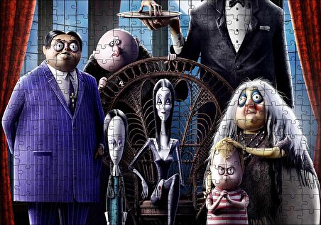Cakapuzzle  Addams Ailesi Yeni Film Görseli Puzzle Yapboz MDF Ahşap