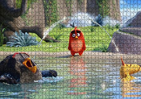 Cakapuzzle  Kızgın Kuşlar Bilgelik Gölü Görseli Puzzle Yapboz MDF Ahşap