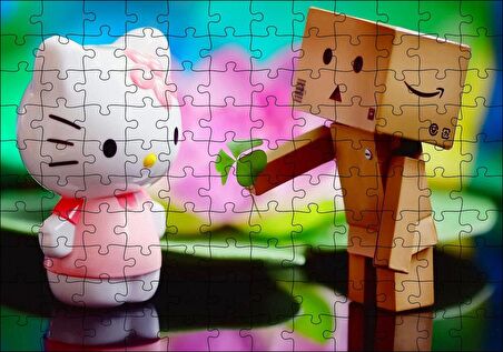 Cakapuzzle  Merhaba Kedicik Yonca Görseli Puzzle Yapboz MDF Ahşap
