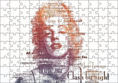 Cakapuzzle  Saç Tasarımı Görseli Puzzle Yapboz MDF Ahşap