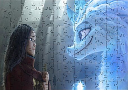 Cakapuzzle  Raya ve Son Ejderha 2021 Görseli Puzzle Yapboz MDF Ahşap
