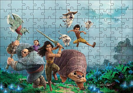 Cakapuzzle  Raya ve Son Ejderha Film Afişi Puzzle Yapboz MDF Ahşap