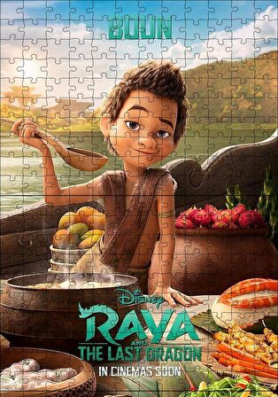 Cakapuzzle  Boun Raya Ve Son Ejderha Görseli Puzzle Yapboz MDF Ahşap