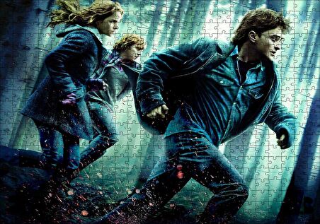 Cakapuzzle  Harry Potter ve Ölüm Yadigarları Kaçış Görseli Puzzle Yapboz MDF Ahşap