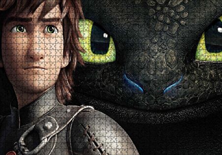 Cakapuzzle  Hıçgıdık ve Gecenin Gölgesi Puzzle Yapboz MDF Ahşap