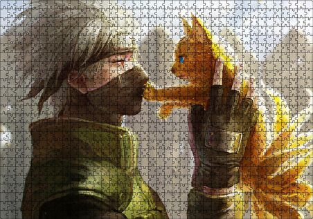 Cakapuzzle  Naruto Anime Kedi Görseli Puzzle Yapboz MDF Ahşap