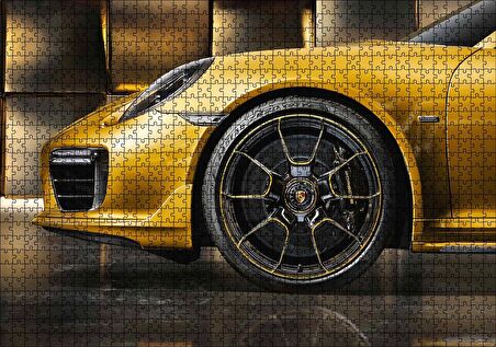 Cakapuzzle  Porsche 911 Turbo S Özel Serisi Görseli Puzzle Yapboz MDF Ahşap