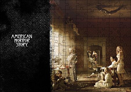 Cakapuzzle  Amerikan Korku Hikayesi Cinayet Evi Görseli Puzzle Yapboz MDF Ahşap