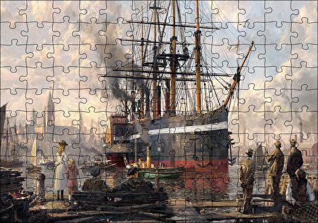 Cakapuzzle  Anno 1800 Görseli Puzzle Yapboz MDF Ahşap