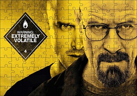 Cakapuzzle Breaking Bad Dikkat Yüksek Derecede Uçucu Puzzle Yapboz MDF Ahşap