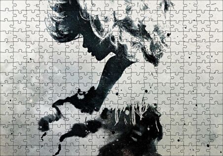 Cakapuzzle Kadın Temalı Duvar Püskürtme Boyama Puzzle Yapboz MDF Ahşap