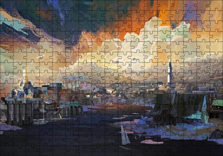 Cakapuzzle Disco Elysium Sanat Eseri Aleksander Rostov Oyun Sanat Görseli Puzzle Yapboz MDF Ahşap