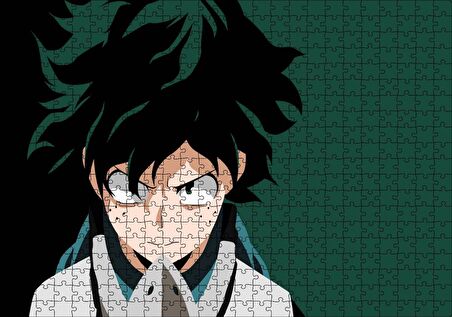 Cakapuzzle Erkek Anime Karakteri My Hero Academia, Boku no Hero Academia Görseli Puzzle Yapboz MDF Ahşap