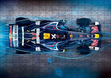 Cakapuzzle Formula 1 Redbull Team Puzzle Yapboz MDF Ahşap