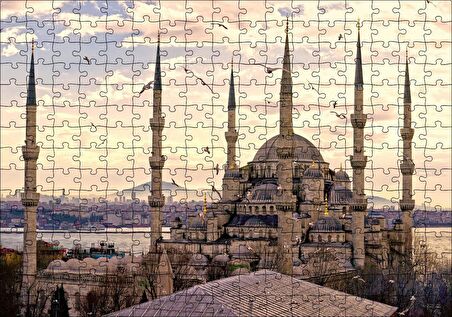 Cakapuzzle İstanbul Sultan Ahmet Camii Görseli Puzzle Yapboz MDF Ahşap