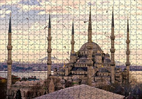 Cakapuzzle İstanbul Sultan Ahmet Camii Görseli Puzzle Yapboz MDF Ahşap