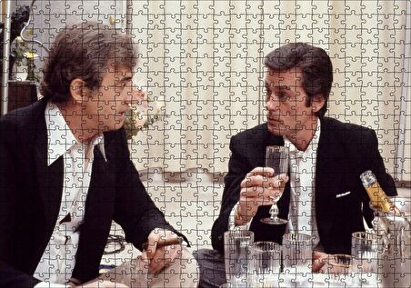 Cakapuzzle Jean Paul Belmondo ve Alain Delon Puzzle Yapboz MDF Ahşap