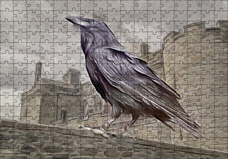 Cakapuzzle Kuzgunların Kralı Görseli Puzzle Yapboz MDF Ahşap