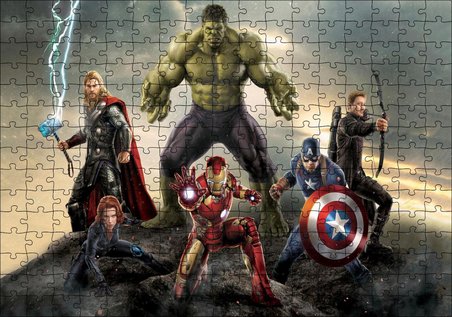 Cakapuzzle Marvel Avengers Görseli Puzzle Yapboz MDF Ahşap