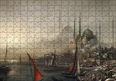 Cakapuzzle Osmanlıda İstanbul Görseli Puzzle Yapboz MDF Ahşap