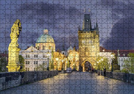 Cakapuzzle Çekya Prag Karl Köprüsü Puzzle Yapboz MDF Ahşap