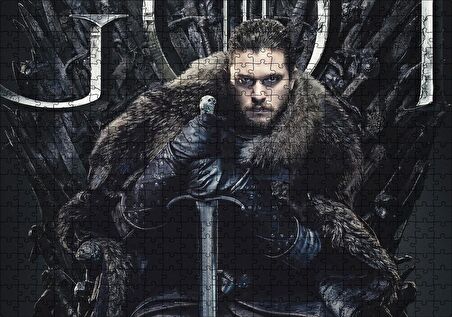 Cakapuzzle Game of Thrones Jon Snow Tahtta Puzzle Yapboz MDF Ahşap