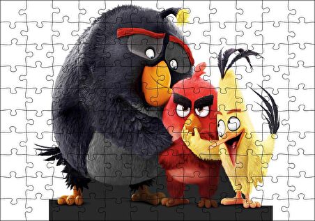 Cakapuzzle Angry Birds Karekterler Görseli Puzzle Yapboz MDF Ahşap