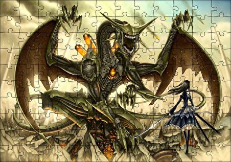 Cakapuzzle Anime Kızları Anime Gia Puzzle Yapboz MDF Ahşap