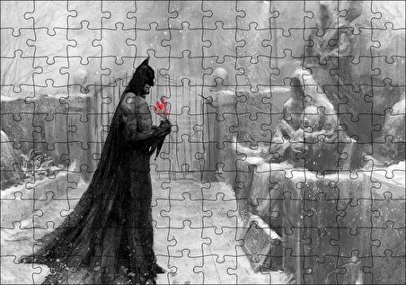 Cakapuzzle Batman Mezarlığı Görseli Puzzle Yapboz MDF Ahşap