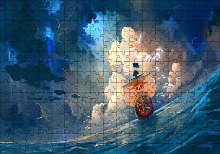 Cakapuzzle Bin Güneşli Tek Parça Manga Puzzle Yapboz MDF Ahşap