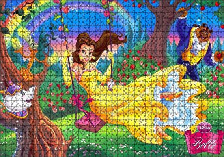 Cakapuzzle Disney Çizgi Film Güzel ve Çirkin Puzzle Yapboz MDF Ahşap