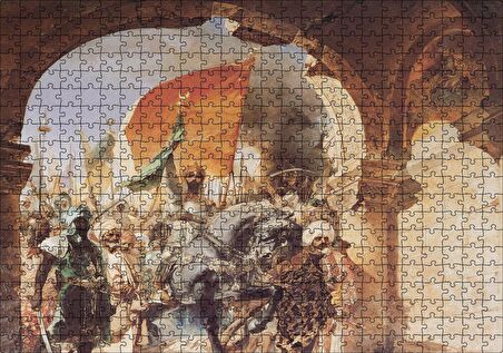 Cakapuzzle Fatih Sultan Mehmet İstanbulun Fetihi Puzzle Yapboz MDF Ahşap