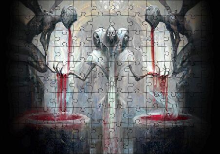 Cakapuzzle Güneş Tanrısının Kanı Derin Rüya Görseli Puzzle Yapboz MDF Ahşap