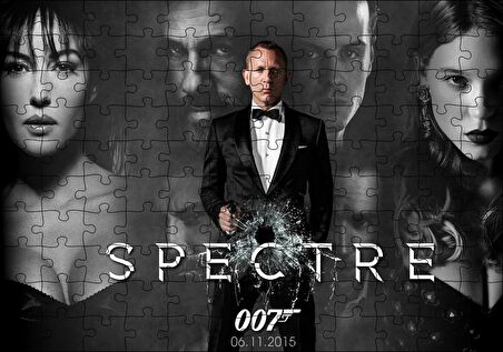 Cakapuzzle James Bond Spectre 007 Puzzle Yapboz MDF Ahşap