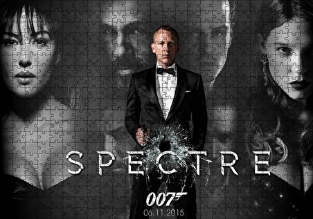 Cakapuzzle James Bond Spectre 007 Puzzle Yapboz MDF Ahşap