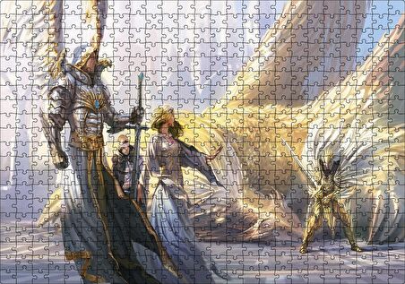 Cakapuzzle Kudret ve Sihirli Melek Sanatı Puzzle Yapboz MDF Ahşap