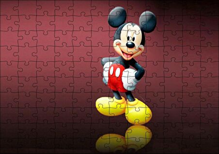 Cakapuzzle Mickey Mouse Çizgi Film Duvar Puzzle Yapboz MDF Ahşap