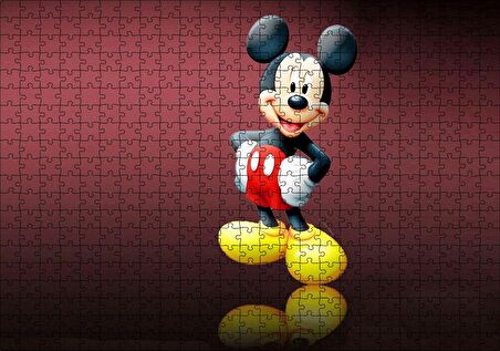 Cakapuzzle Mickey Mouse Çizgi Film Duvar Puzzle Yapboz MDF Ahşap