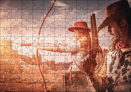 Cakapuzzle Red Dead Redemption Oyun Posteri Puzzle Yapboz MDF Ahşap