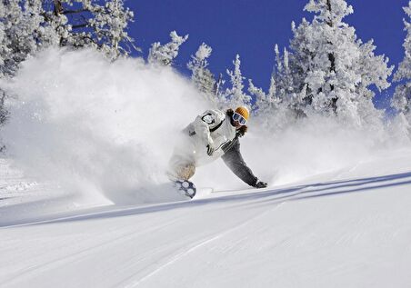 Cakapuzzle Snowboard Spor Karda Uçmak, Puzzle Yapboz MDF Ahşap