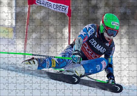 Cakapuzzle Ted Ligety Kayak Sporu, Puzzle Yapboz MDF Ahşap