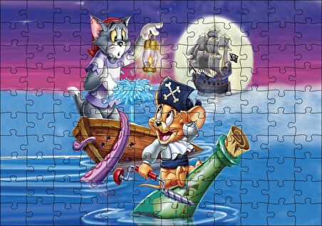 Cakapuzzle Tom ve Jerry Shiver Me Bıyık Puzzle Yapboz MDF Ahşap