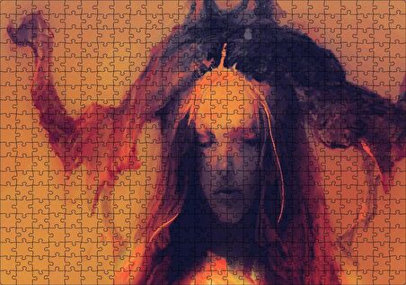 Cakapuzzle Ürpertici Karanlık Minimalizm Görseli Puzzle Yapboz MDF Ahşap