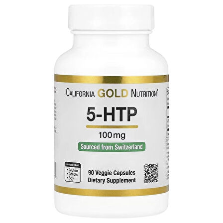 California Gold Nutrition 5-HTP Healthy Mood Sleep & Appetite 100 mg 90 Veggie Caps