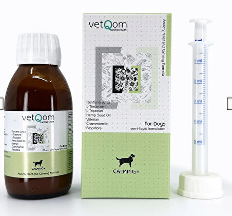 Köpek Calming+ Stres Yönetimi – Kaygı Kontrolü – 120 ml.