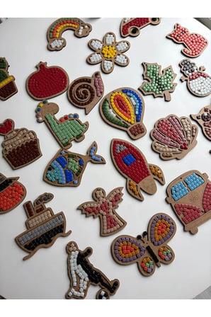 Çocuk Etkinlik Seti CupCake Dikkat ve Beceri Geliştirici